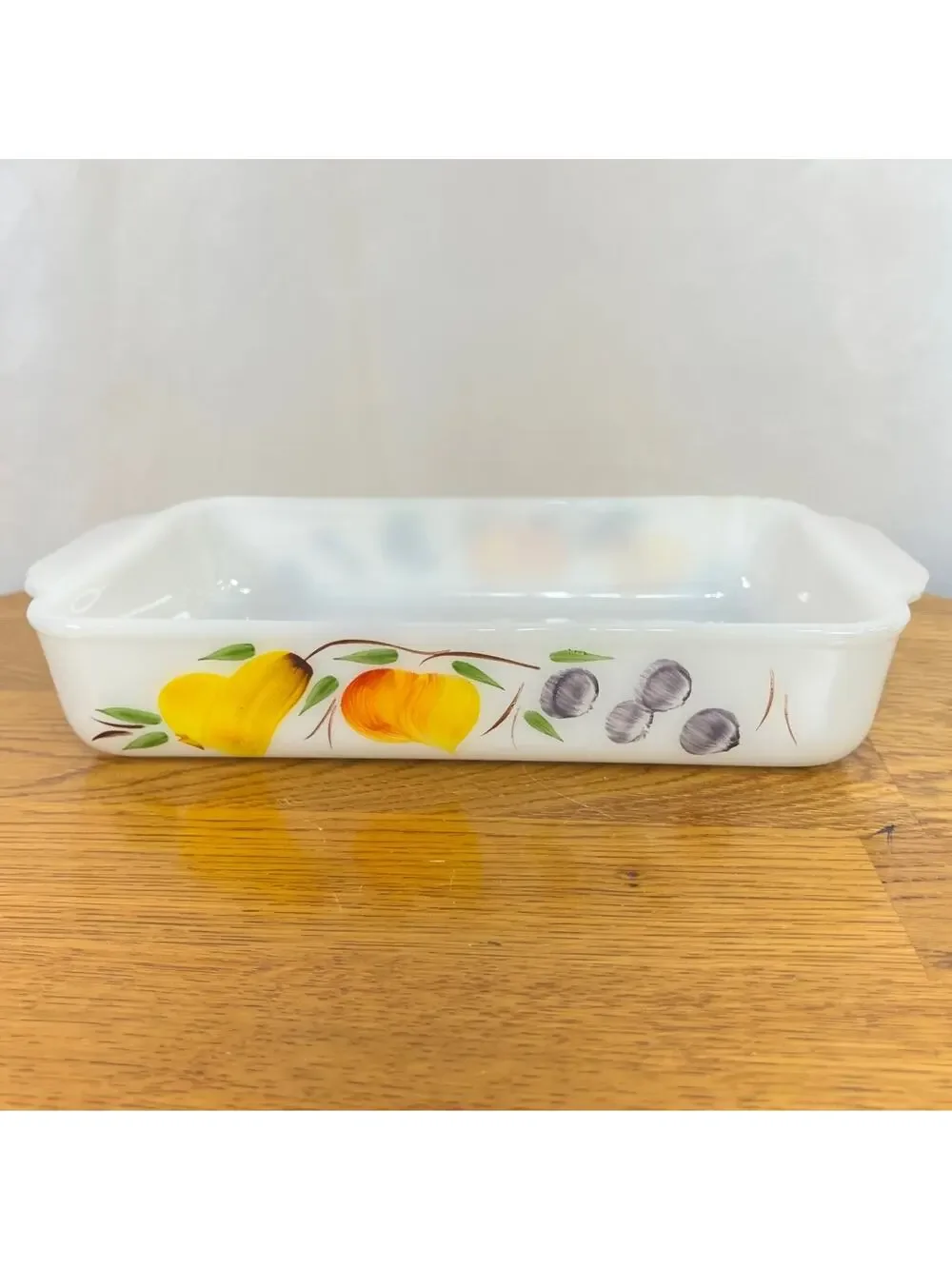 Gay Fad Casserole Dish Fire King 410 1 1/2 Qt Anchor Hocking Vintage Glass EUC